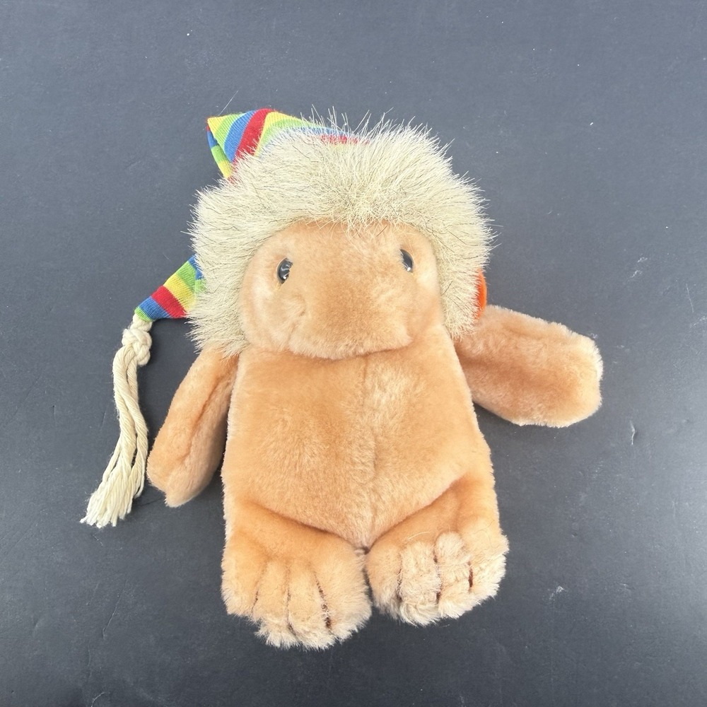 Vintage 1981 Gund Noah the Gnome 8" Plush Stuffed Animal w/ Stocking Cap